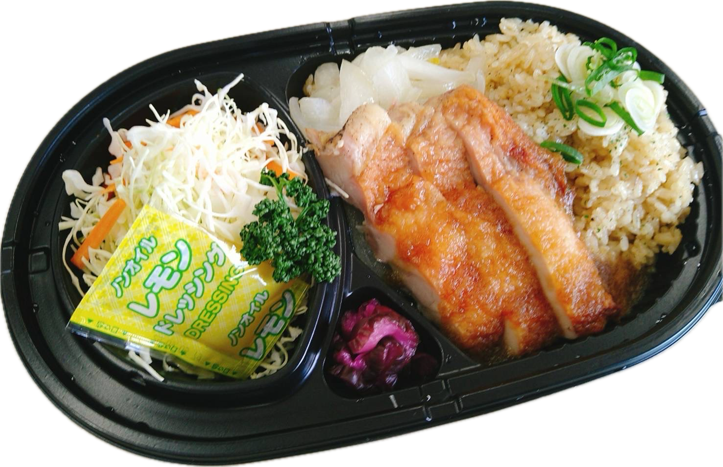 ガーリックライスとチキンステーキセット 650円