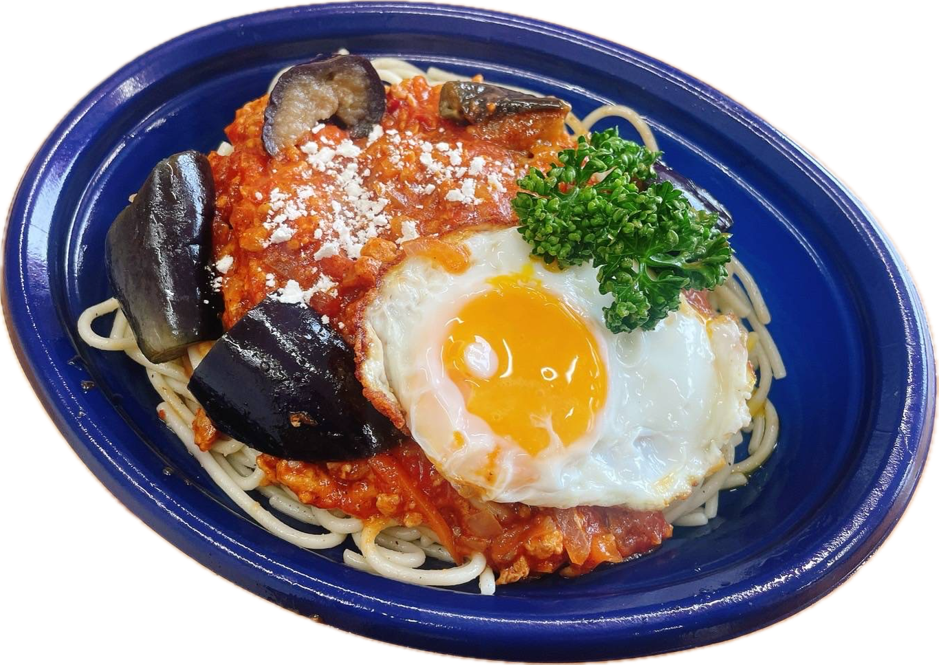 ②茄子のミートソースパスタ 600円