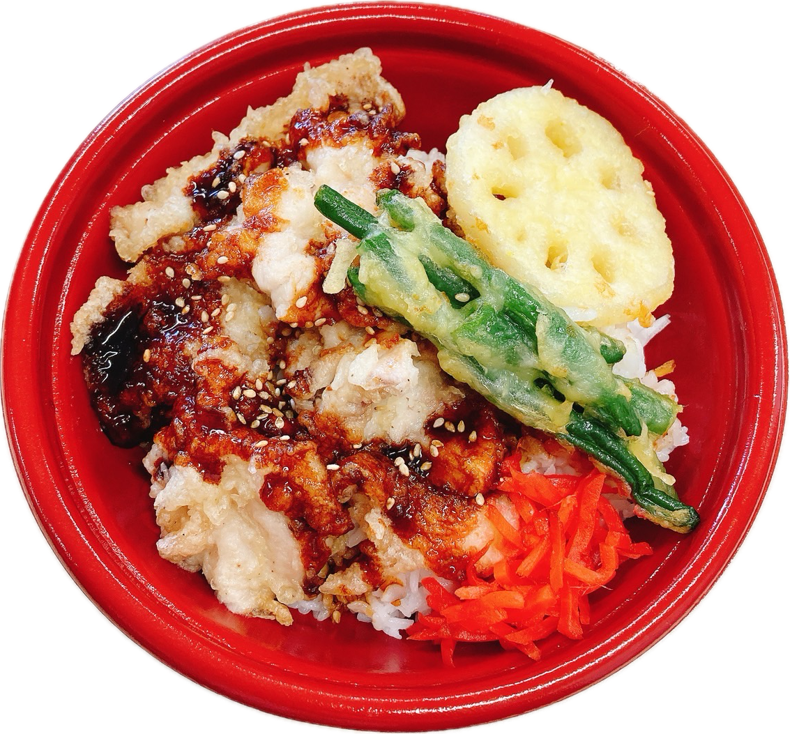 甘ダレ鶏天丼 600円