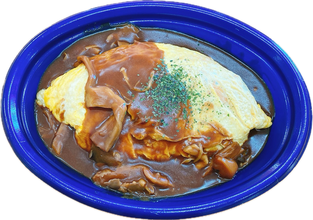 デミグラスソースのこう月オムライス　６５０円