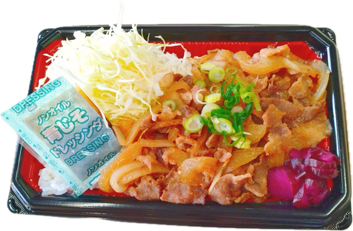 豚生姜焼き重　７００円