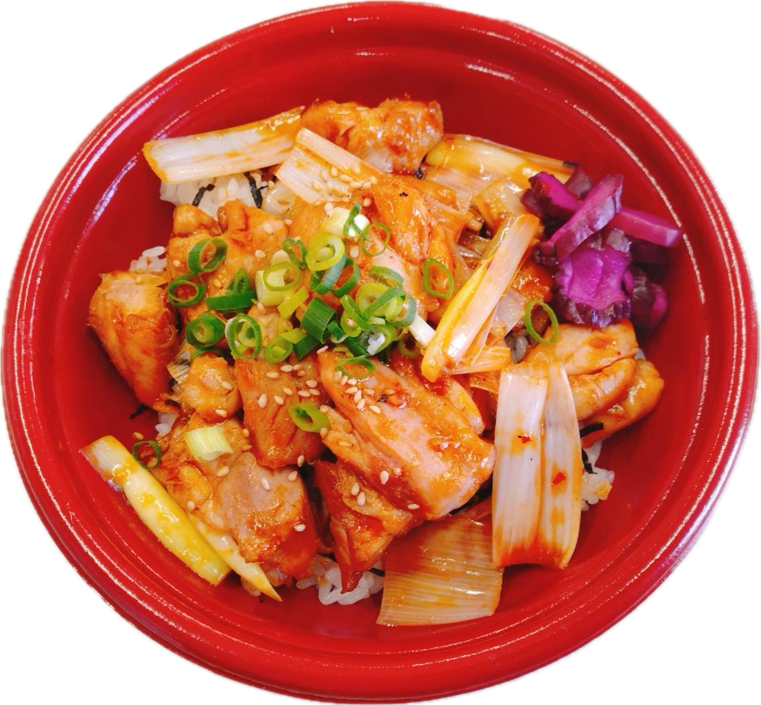 うま激辛鶏ネギ丼　７００円