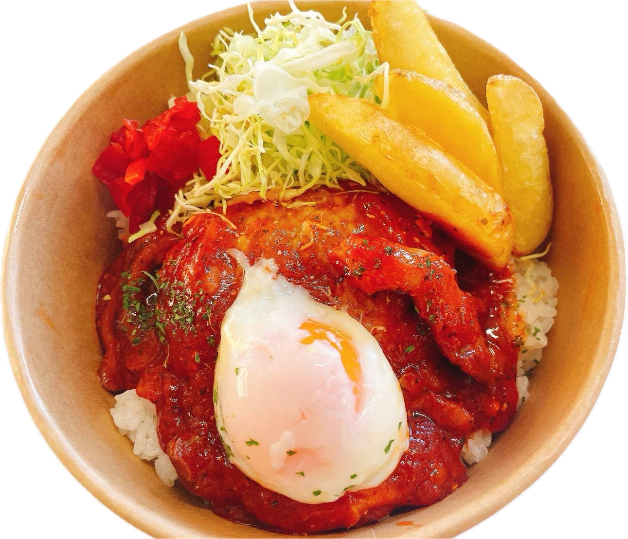 温玉付きトマト煮込みハンバーグ　６５０円