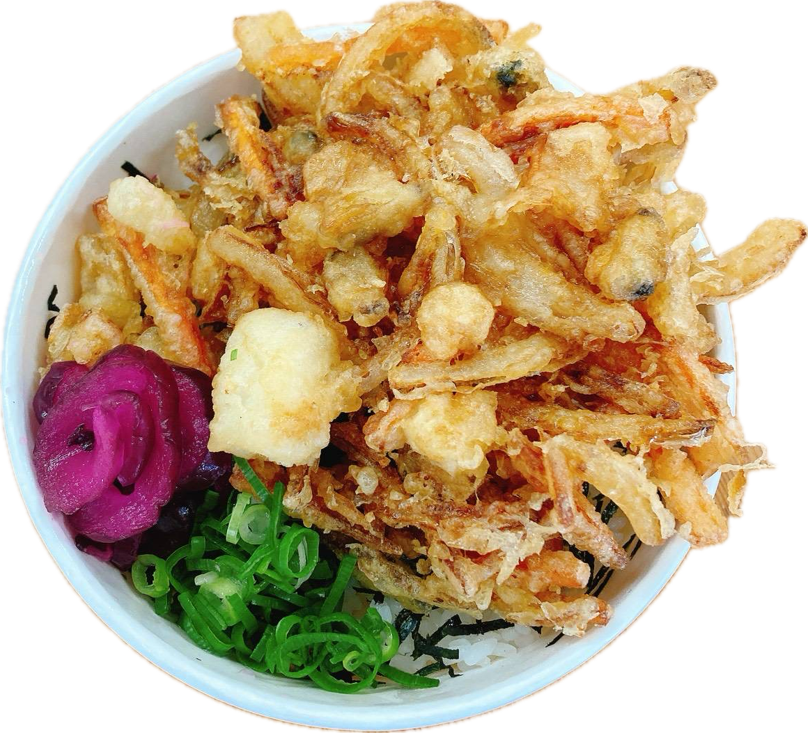 海鮮かき揚げ丼　６００円