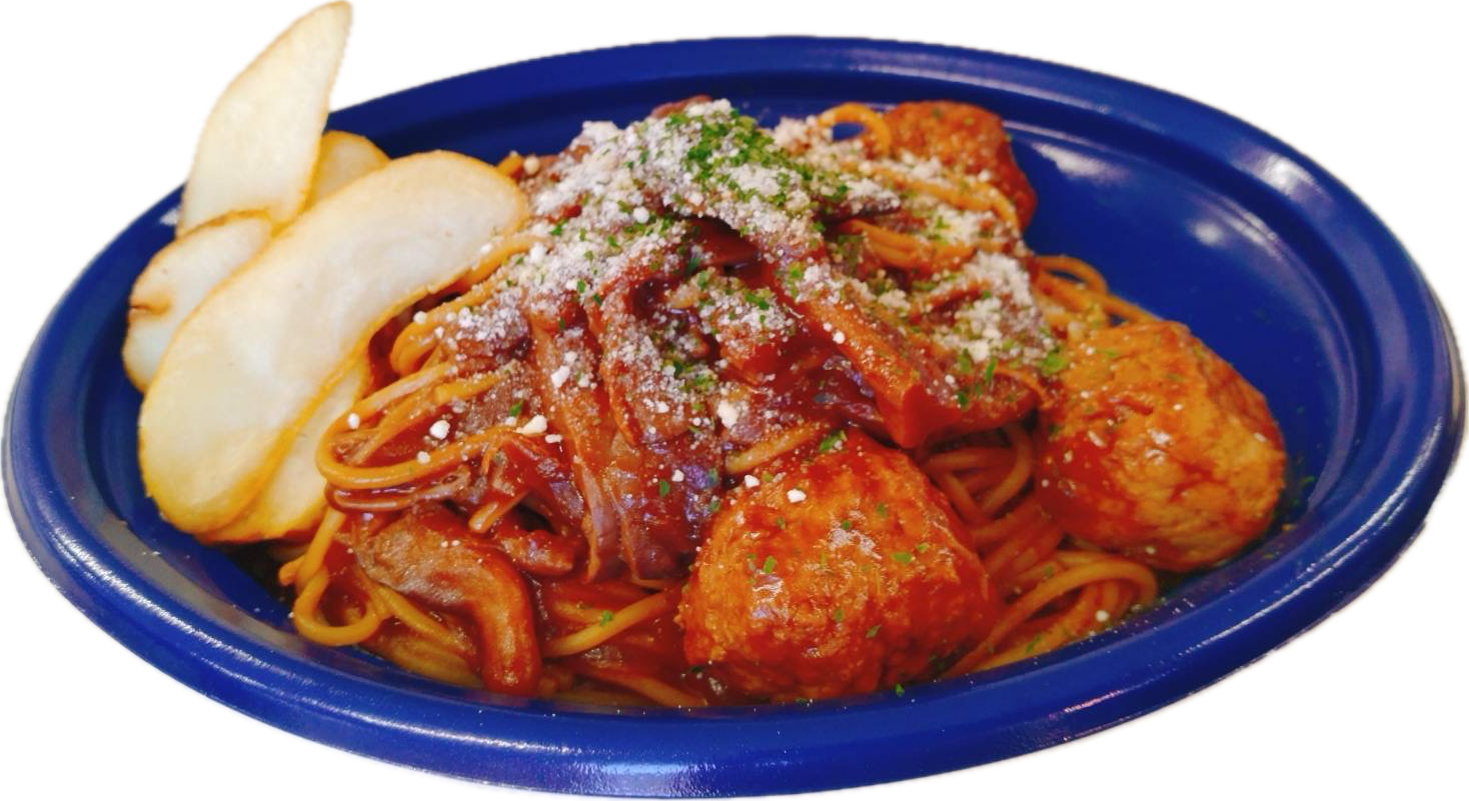 デミグラスソースのミートボールパスタ　６００円